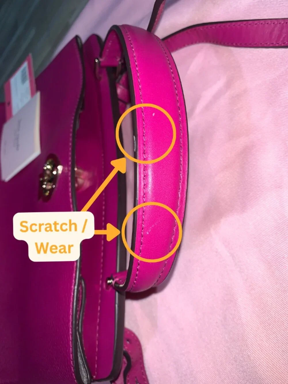 Kate Spade Romy Satchel Leather Crossbody in Berry Blitz - Pre-Loved